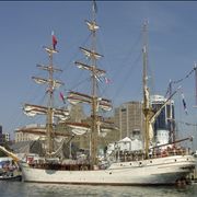 Picture Of Tall Ships In The Harbour