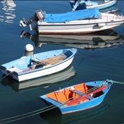 Picture Of Traditional Boats In The Fishing Port